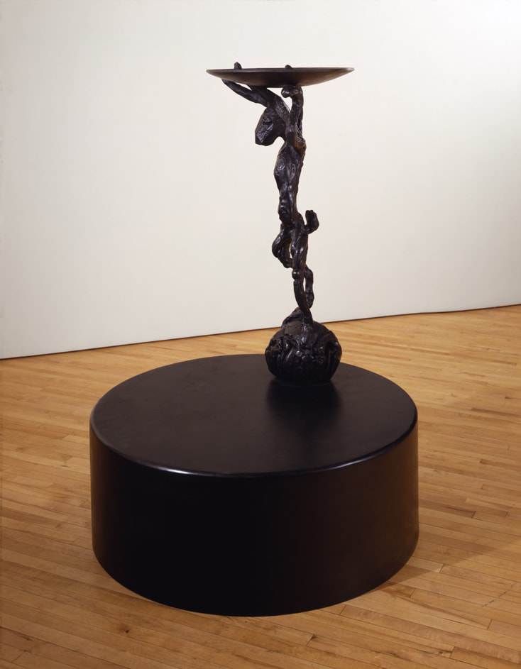 Birdbath (1999) 158 x 112 x 112 cm - Barry Flanagan Courtesy Waddington Custot - London